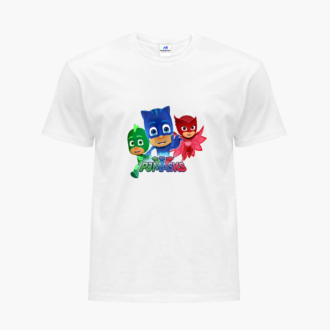 

Детская футболка Герои в масках (PJ Masks) (9224-1611) 146-152 см Хлопок Белый