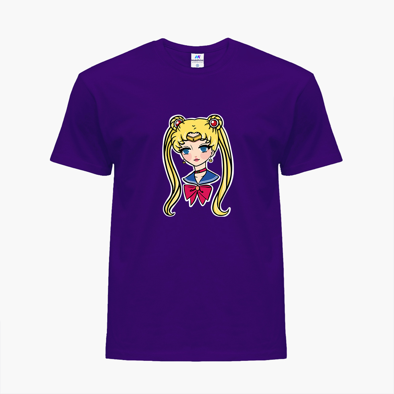 

Детская футболка для девочек Сейлор Мун (Sailor Moon) (25186-2926-20) 104-110 см Хлопок Фиолетовый
