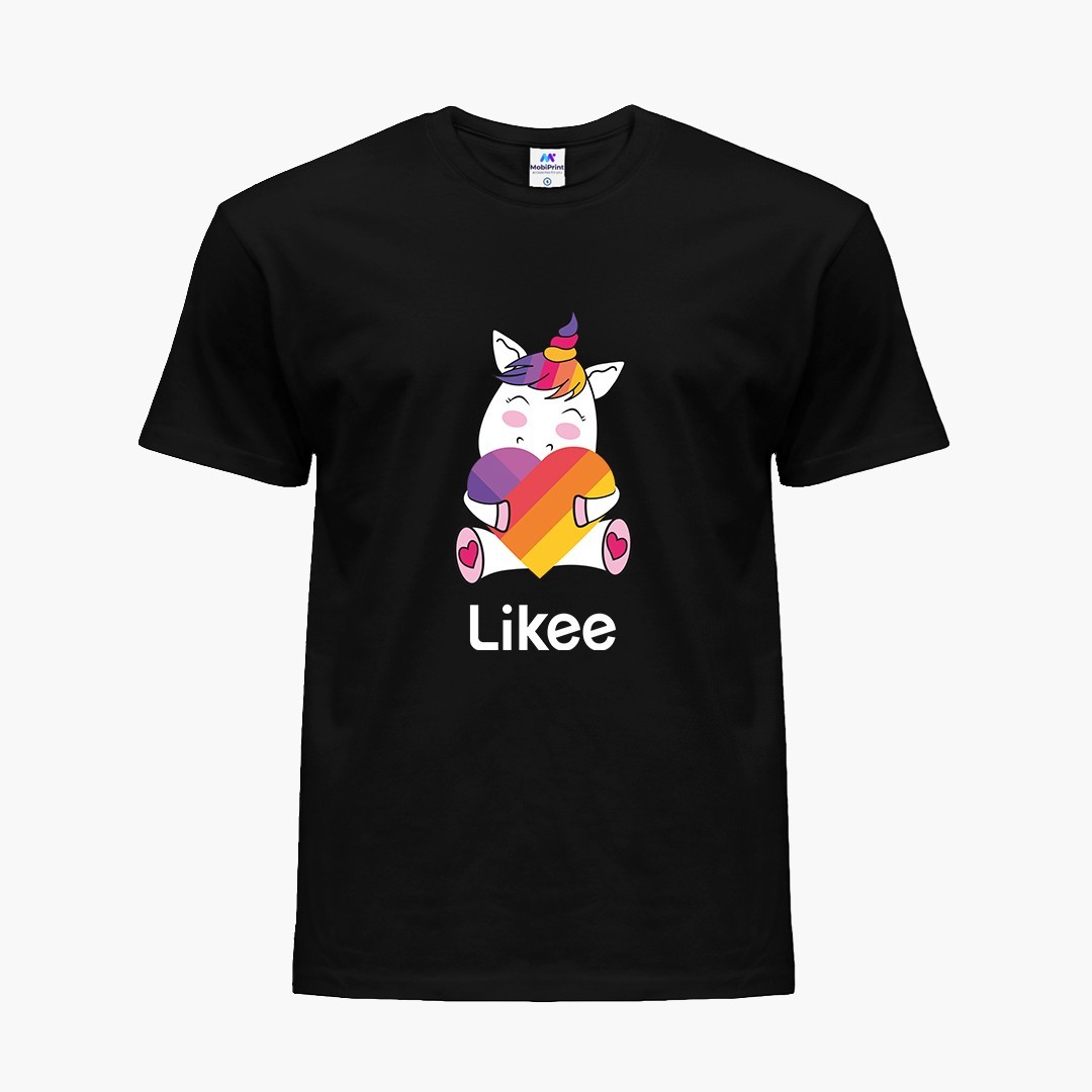 

Детская футболка для девочек Лайк Единорог (Likee Unicorn) (25186-1037-6) 158-164 см Хлопок Красный