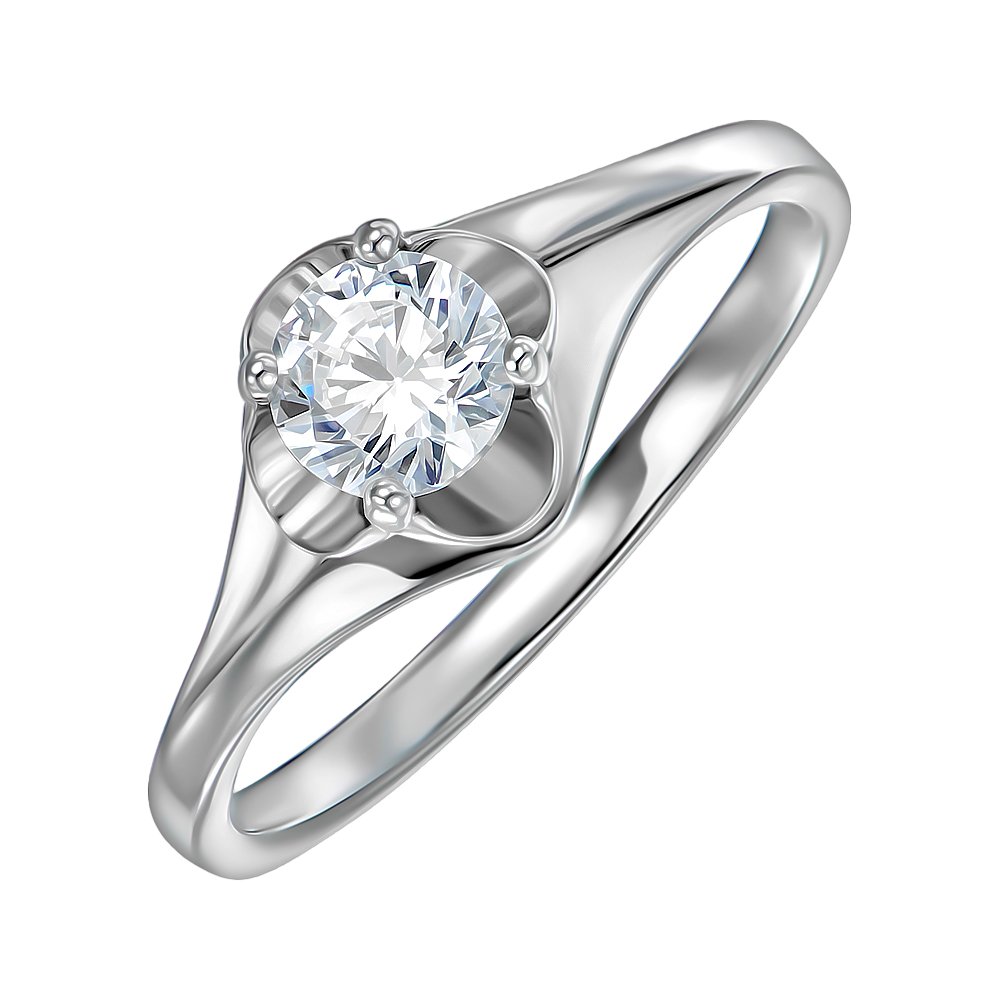 

Серебряное кольцо с цирконием 000116354 16 размера