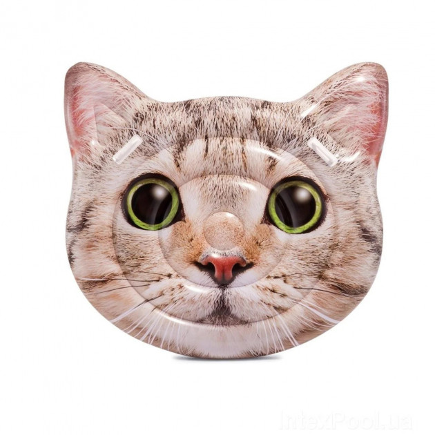 

Пляжный надувной матрас плот INTEX 58784 Plus Кот Cat Face Island 147х135см (986781)