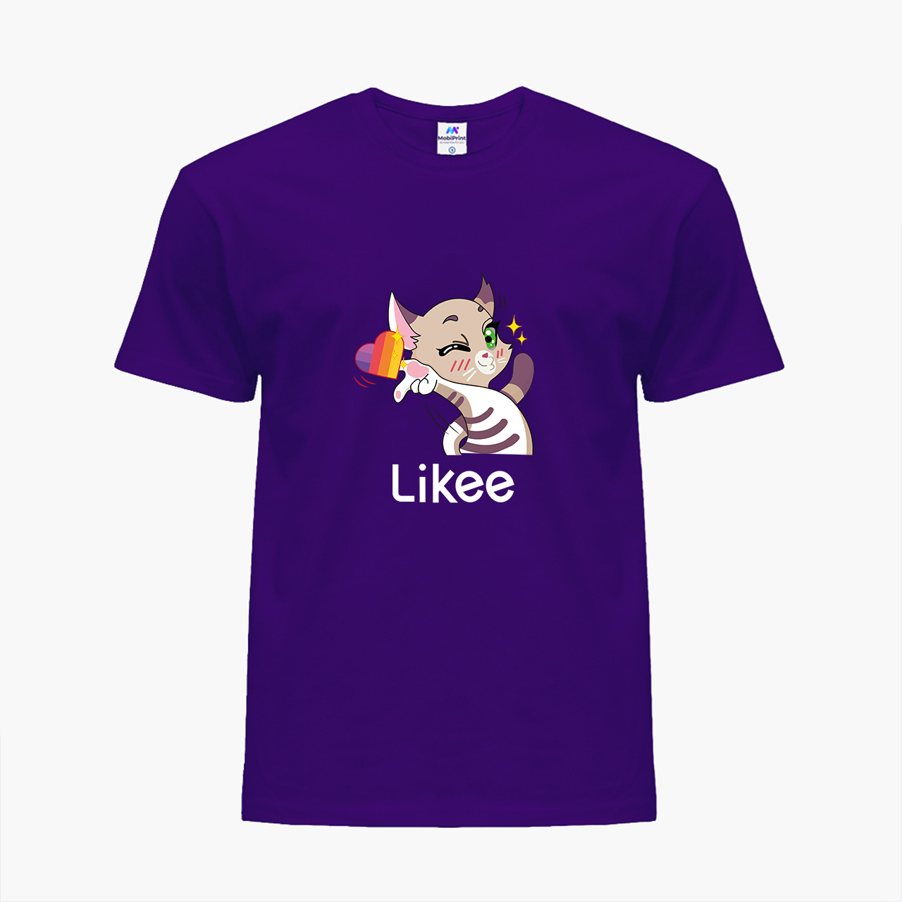 

Детская футболка для девочек Лайк Кот (Likee Cat) (25186-1032-24) 158-164 см Хлопок Фиолетовый