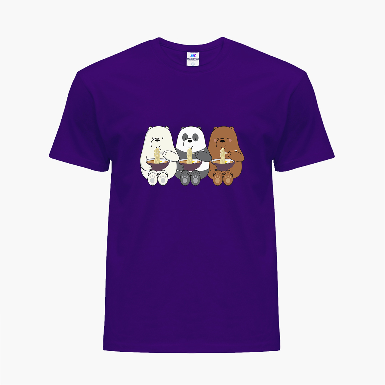 

Детская футболка для девочек Вся правда о медведях (We Bare Bears) (25186-2897-24) 158-164 см Хлопок Фиолетовый