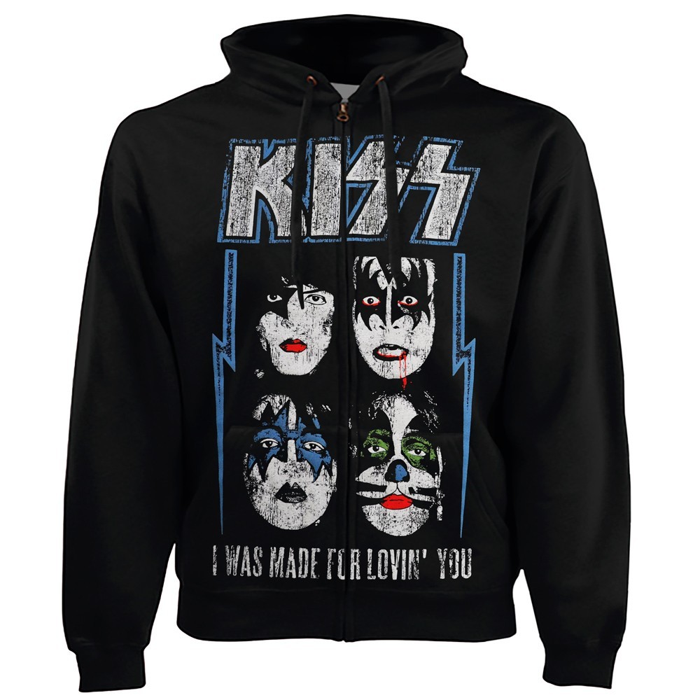 

Толстовка на молнии Talisman KISS I Was Made For Lovin' You Черный XXL