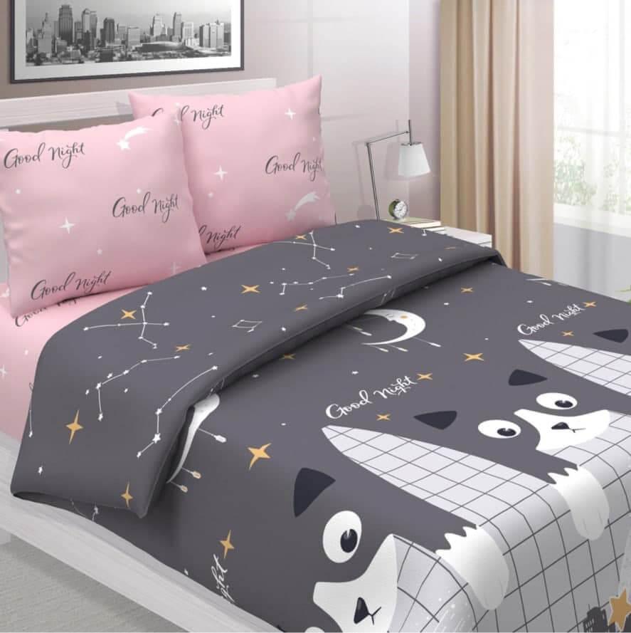 

Постельное белье двуспальное 180*220 ранфорс Sleep Well
