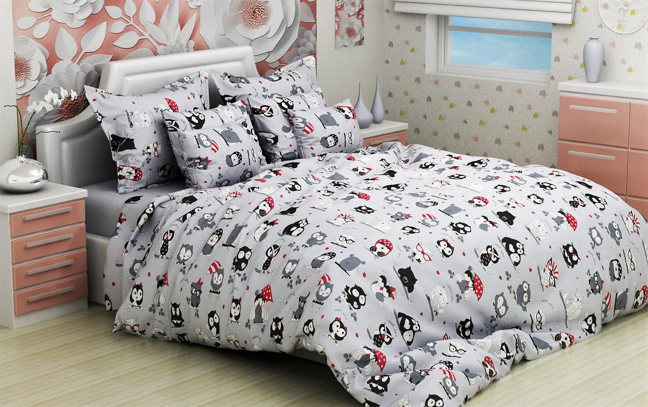

Постельное белье двуспальное 180*220 ранфорс (9350) Sleep Well