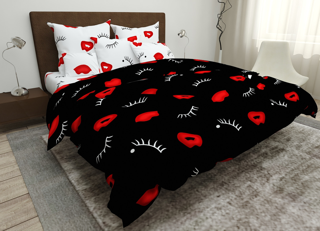 

Комплект постельного белья евро на резинке 200*220 хлопок Sleep Well