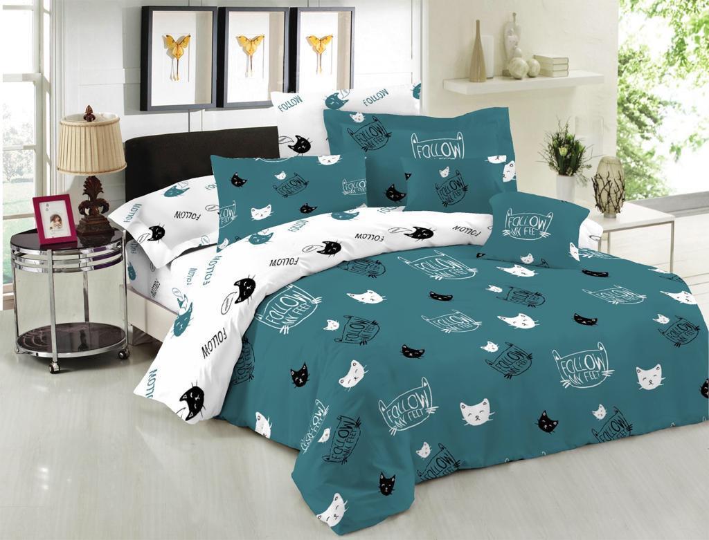 

Постельное белье двуспальное двустороннее 180*220 ранфорс Sleep Well