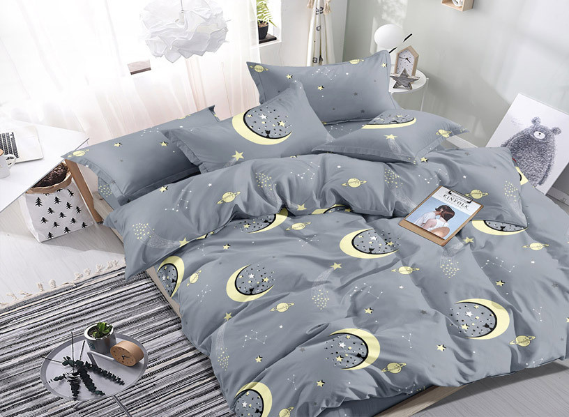 

Двуспальный комплект постельного белья евро 200*220 ранфорс Sleep Well