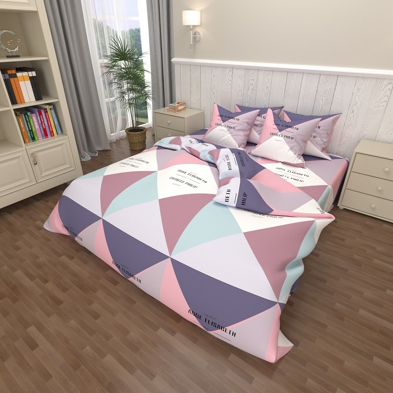 

Двуспальный комплект постельного белья евро 200*220 ранфорс Sleep Well