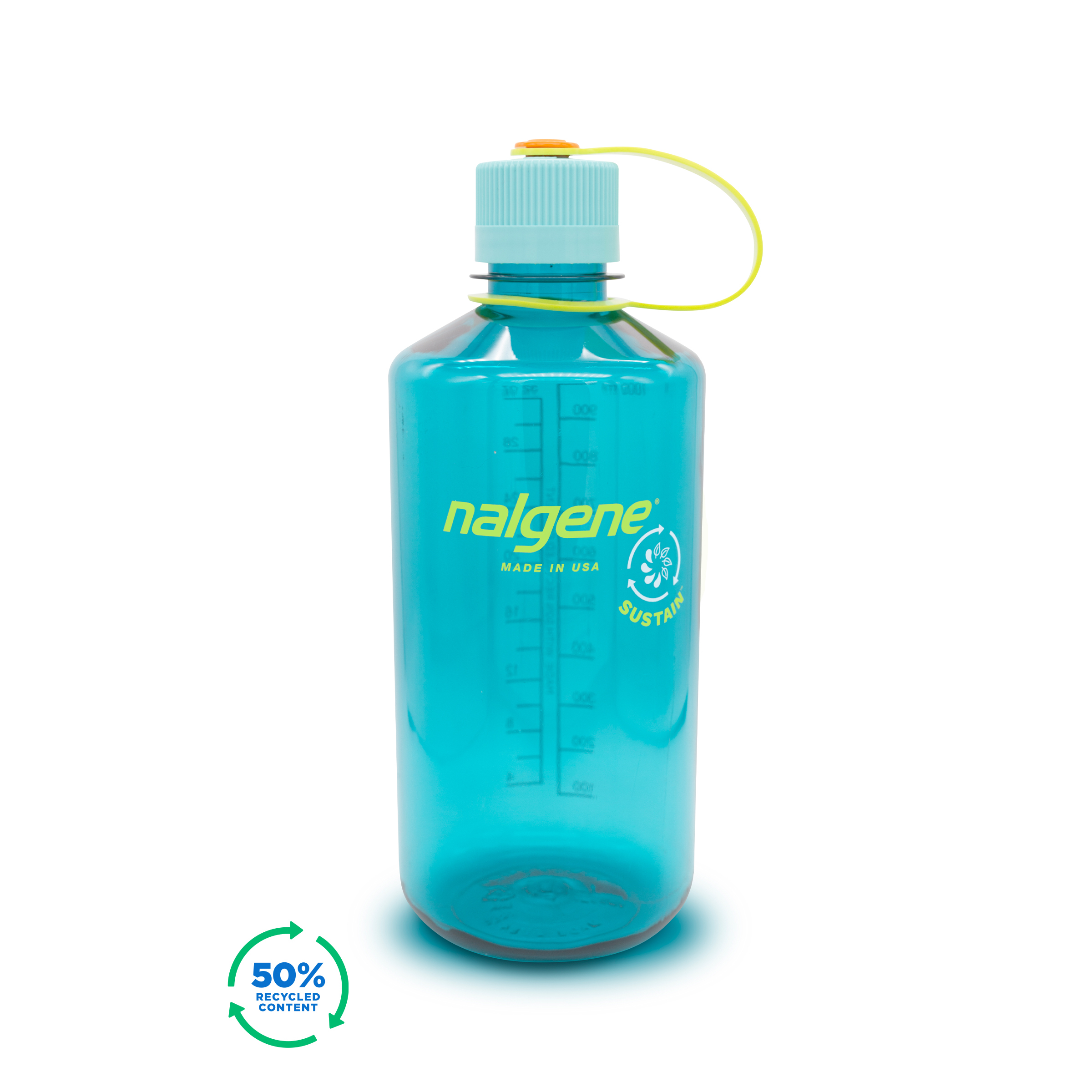 

Бутылка для воды Nalgene Narrow Mouth Sustain Water Bottle 0.95L Cerulean 950 мл (NLG 2020-1132)