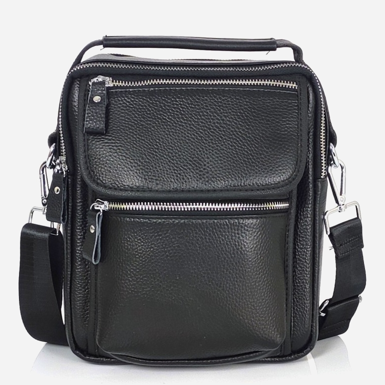 

Мужская сумка кожаная Tiding Bag A25F-FL-8209A Черная