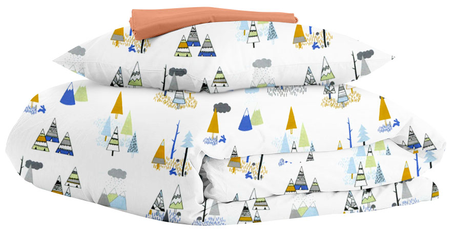 

Комплект постельного белья Cosas Wigwam Forest Terrakot 110х140
