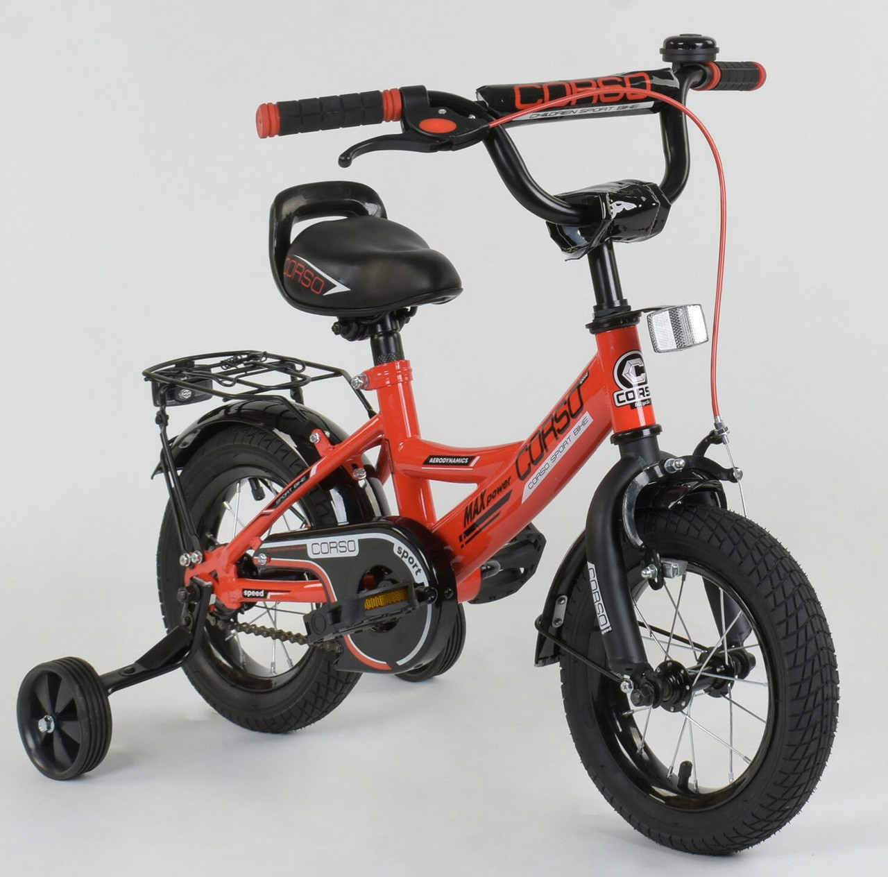 

Велосипед детский CORSO 12" красный CL-12 D 0106