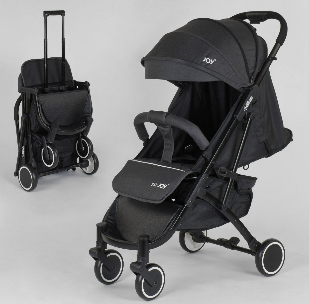 

Коляска прогулочная детская JOY 52254 серый