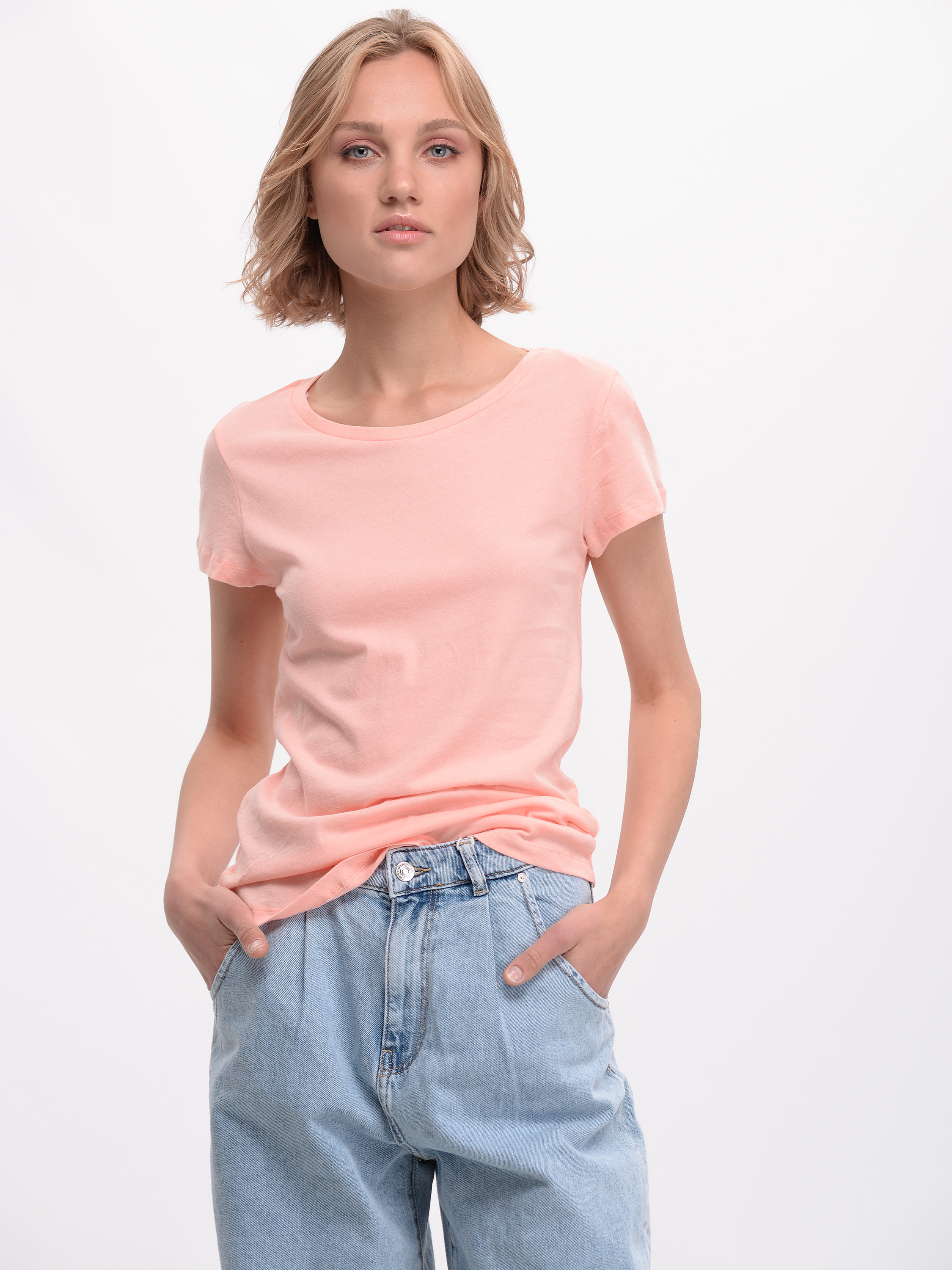 

Футболка H&M 3hm01120243 XS Светло-розовая