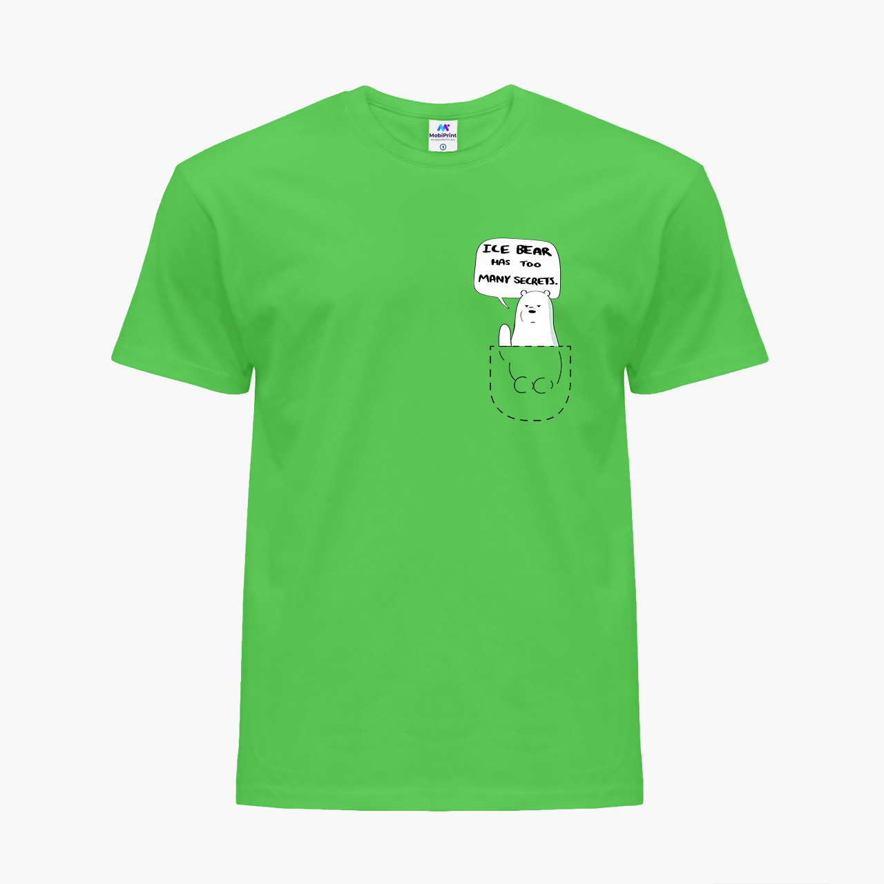 

Детская футболка для девочек Вся правда о медведях (We Bare Bears) (25186-2904-38) 104-110 см Хлопок Зеленый