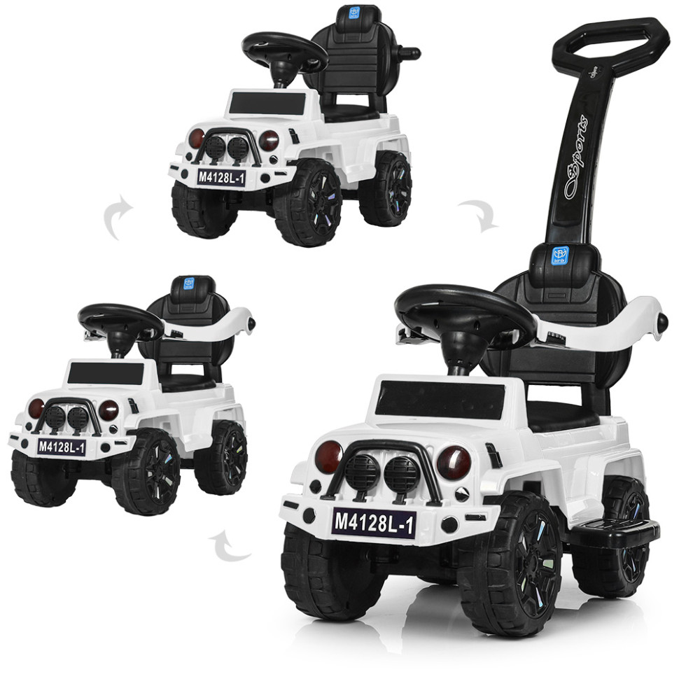 

Каталка-толокар Bambi M 4128L-1 Белый 2 в 1