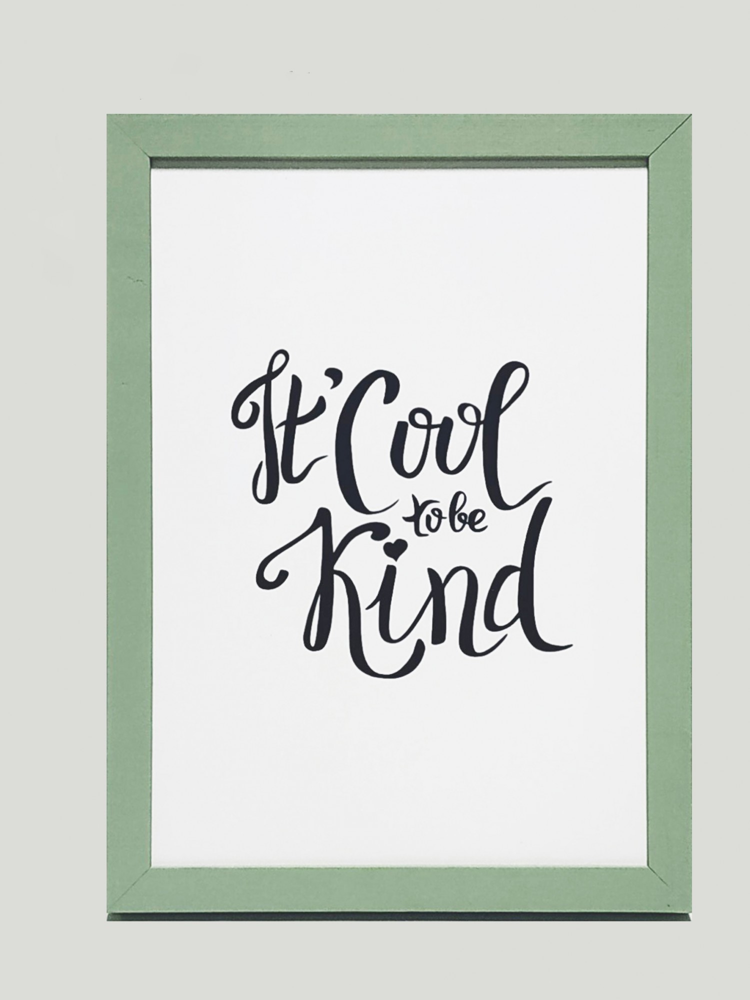 

Постер "Its cool to be kind" 250х350мм в деревянной раме FRAMES.POSTERS.DECOR