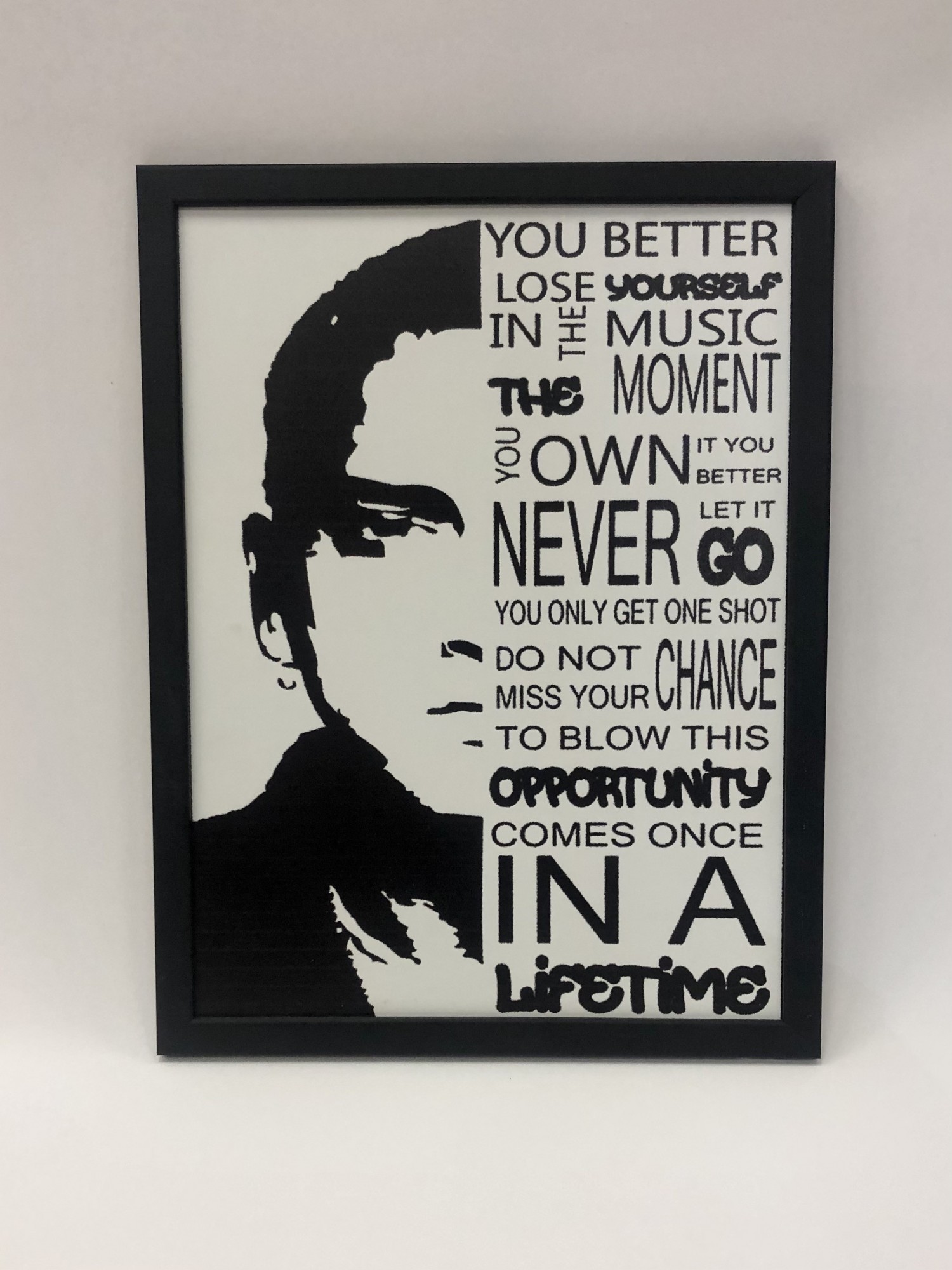 

Постер-мотивация "You better. Eminem" в деревянной раме 325х425мм FRAMES.POSTERS.DECOR