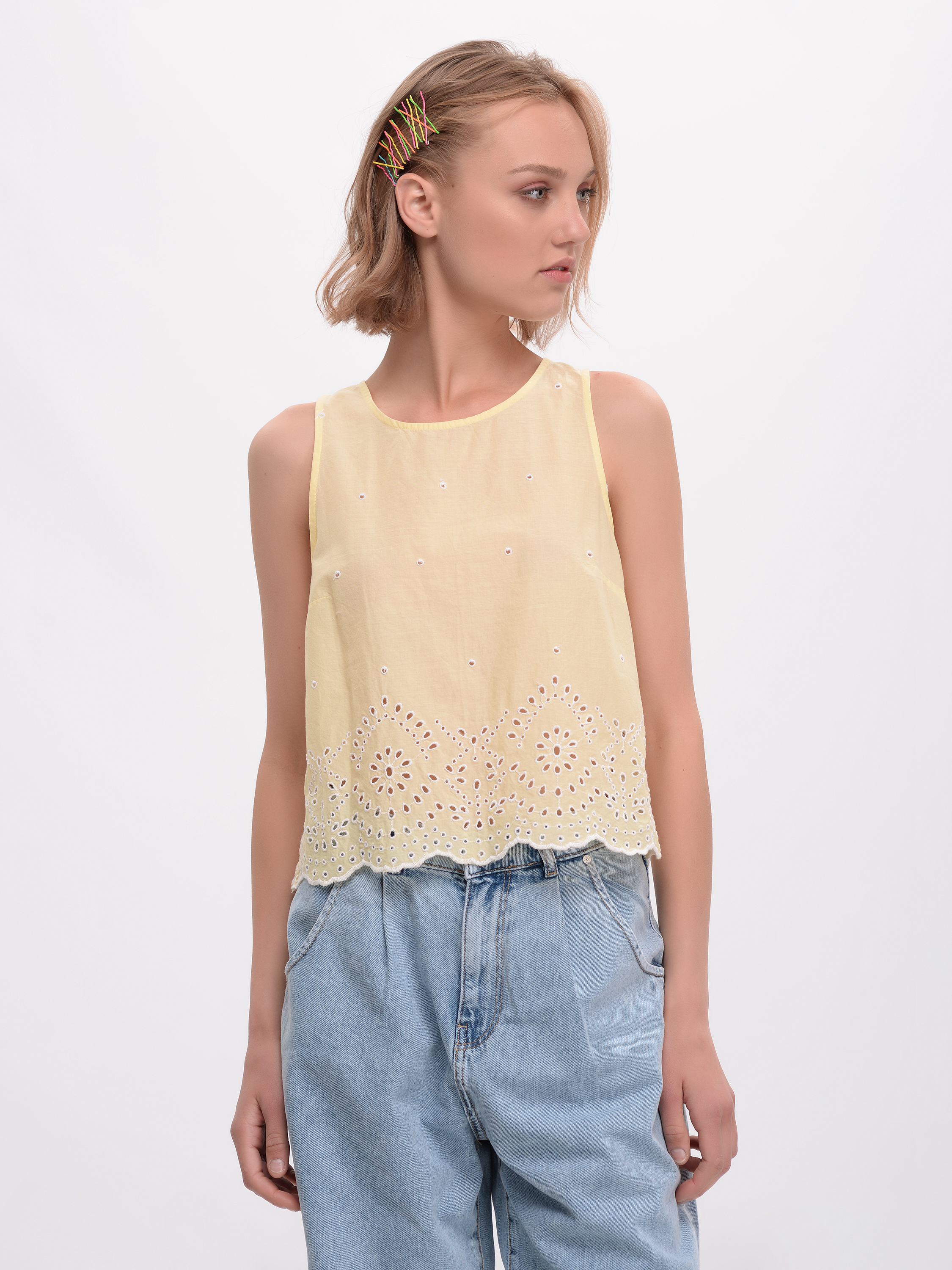 

Топ H&M 3hm06110270  Желтый, Топ H&M 3hm06110270 42 Желтый