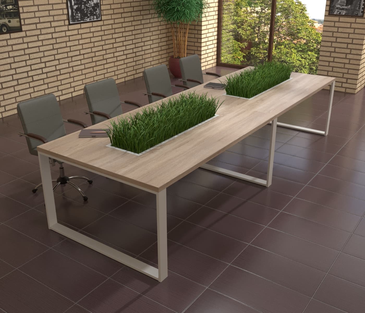 

Стол для переговоров Mister Loft Аскольд Green Line 120600
