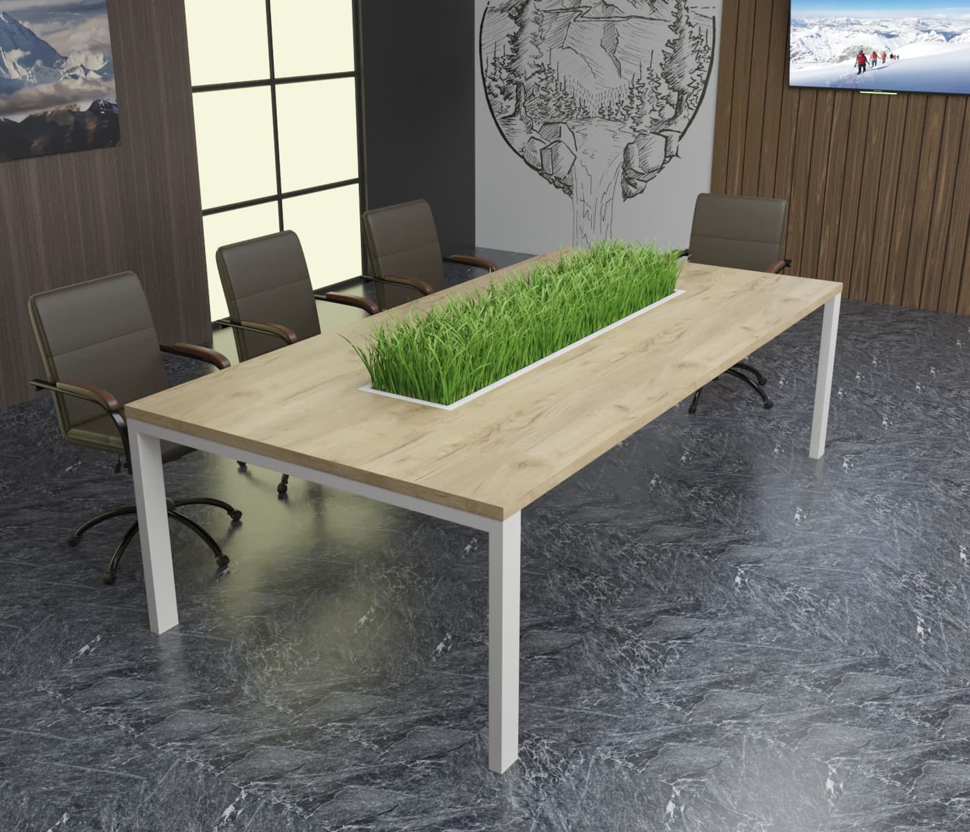 

Стол для переговоров Mister Loft Кларк Green Line 100240