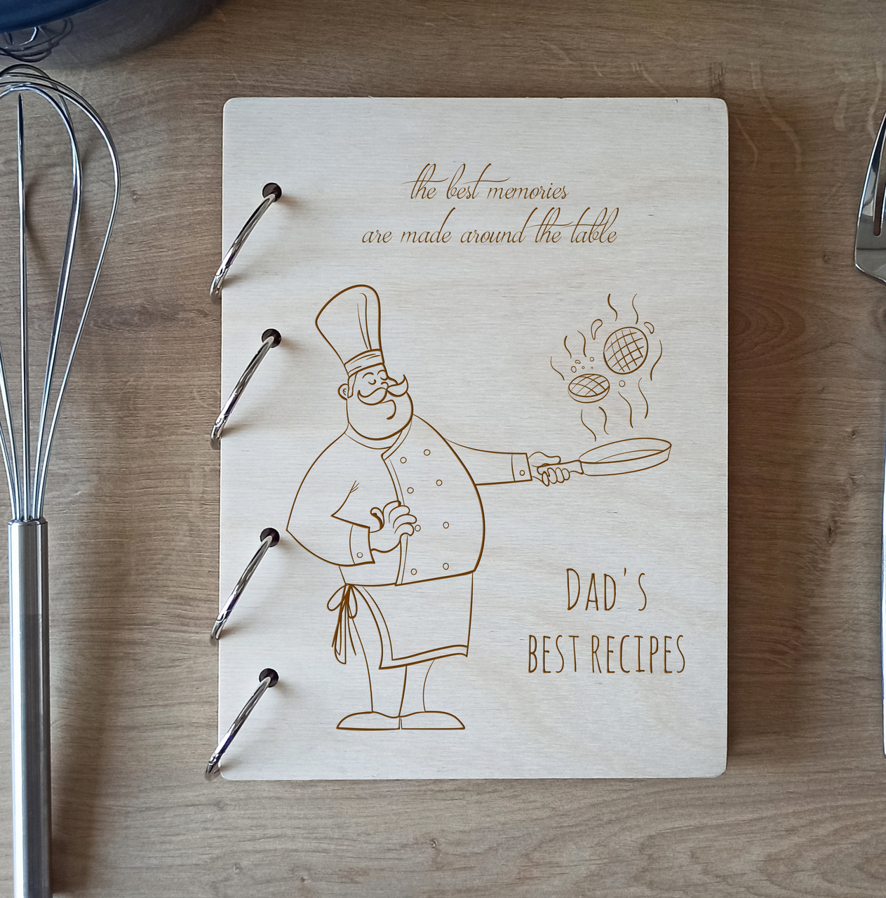 

Книга для записи кулинарных рецептов Dad's best recipes подарок отцу