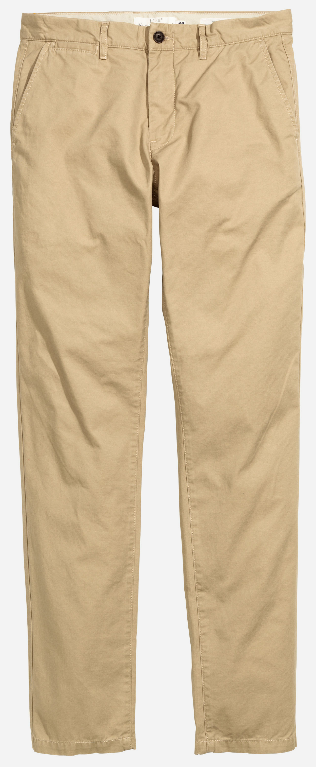 

Брюки H&M 3496374 32 Светло-бежевые