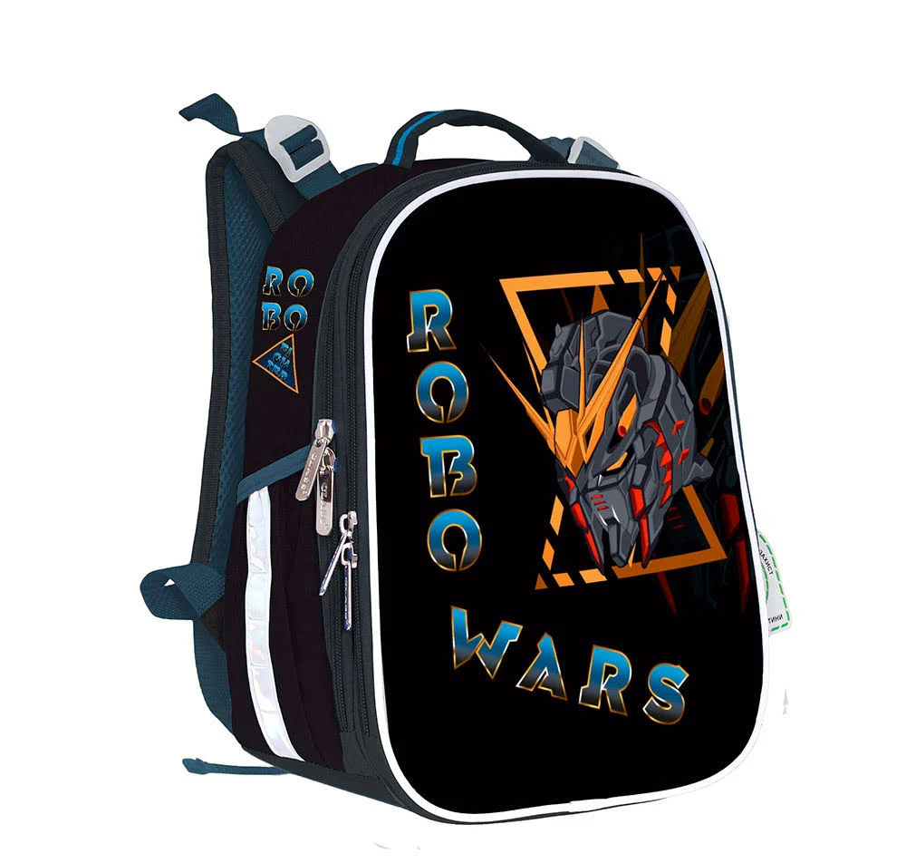 

Рюкзак каркасный на два отделения CLASS SchoolCase Mini Robowars 2107C