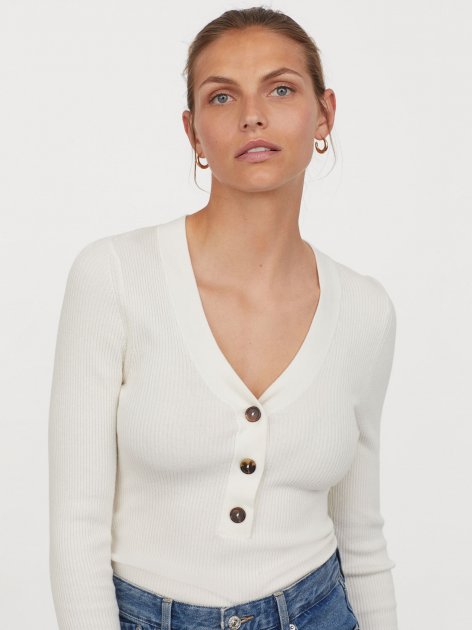 

Пуловер H&M 060795975  Белый, Пуловер H&M 060795975 XS Белый