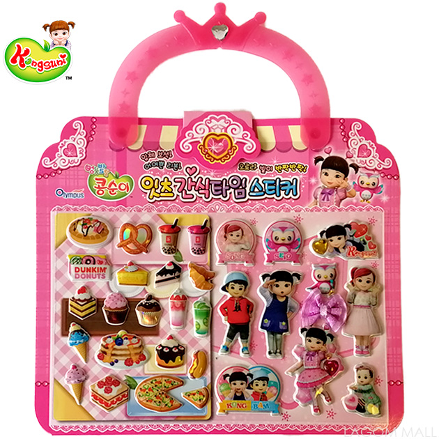 

Консуни Стикерпак (альбом с наклейками) в виде розовой сумочки Kongsuni Youngtoys