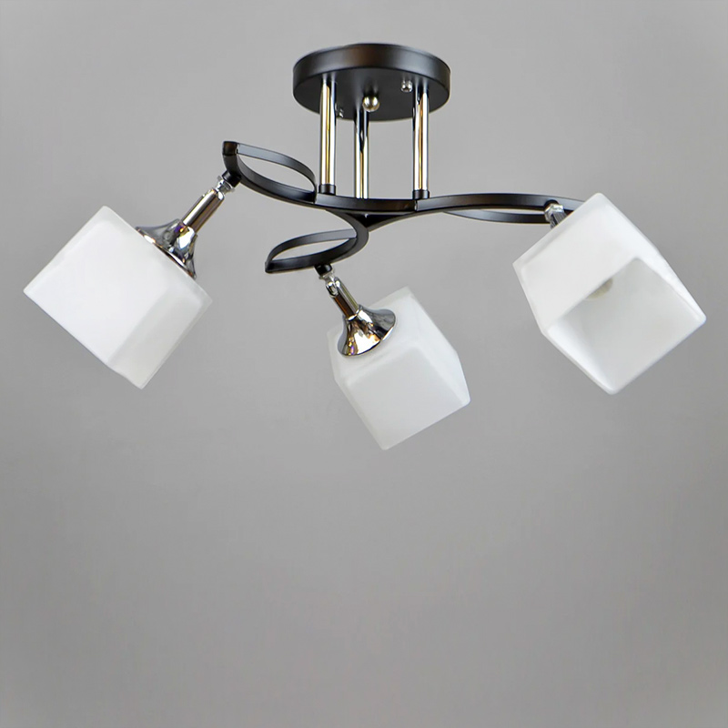 

Люстра потолочная Light House NM-17175/3 BK+CH черный + хром