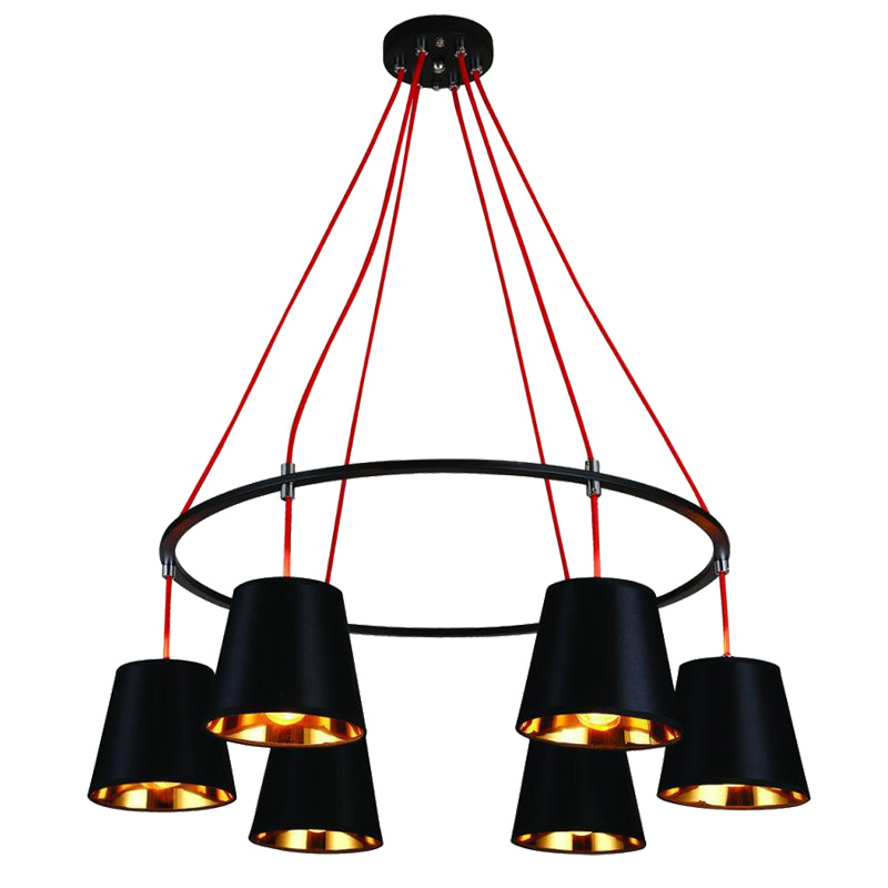 

Люстра подвесная Levistella 768V32041-6 BK-GD черная