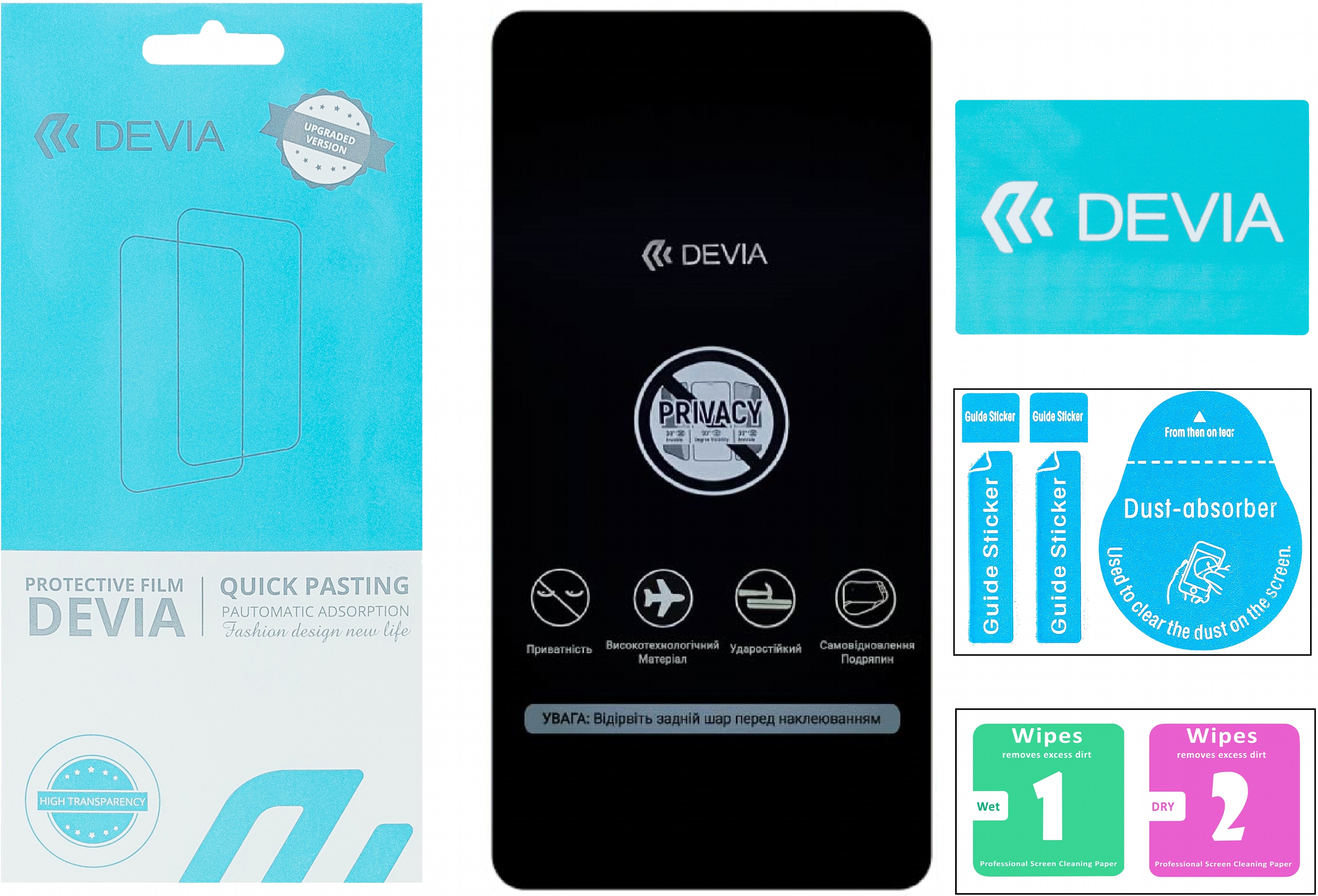 

Защитная пленка Devia Privacy для ZTE Blade V30 Vita (DV-ZT-BDV30VPRV)