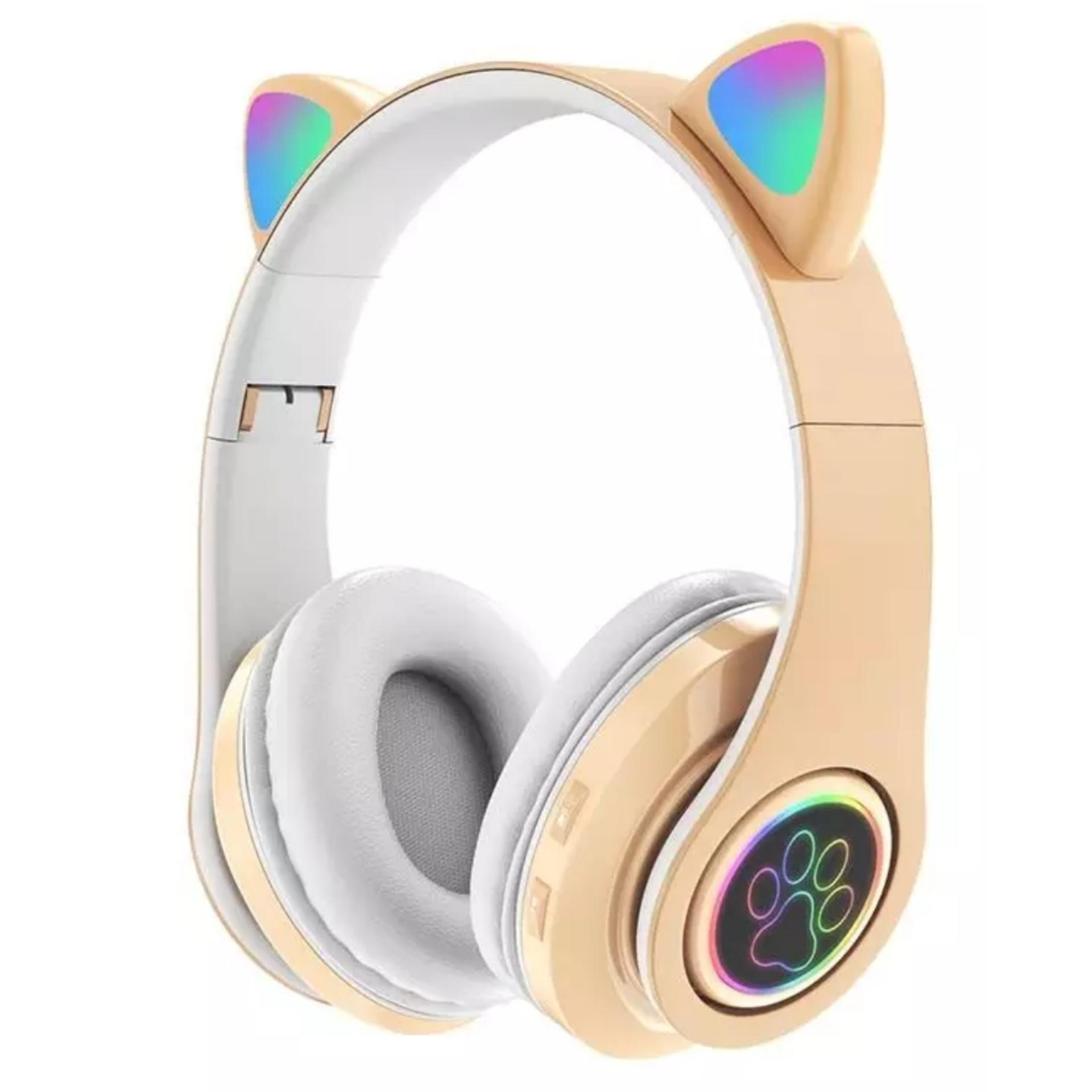

Беспроводные Bluetooth наушники с кошачьими ушками TopRoad L400 Gold