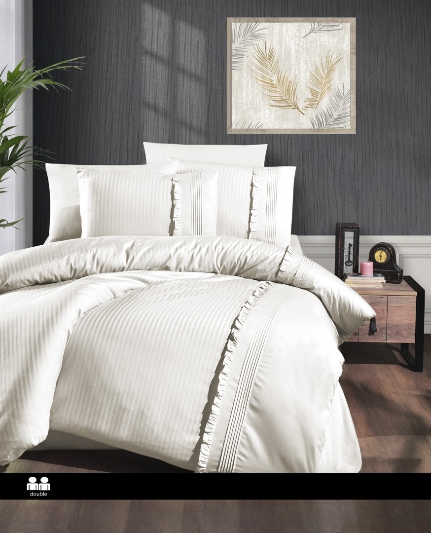 

Комплект постельного белья евро First Choice Ranforce Deluxe Sweetness Cream 200х220 (RDLX-166)