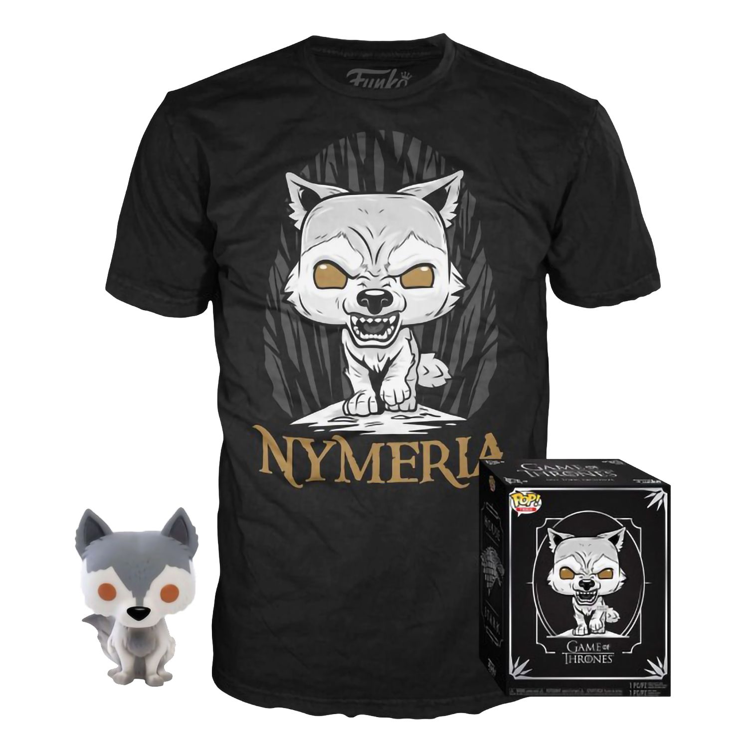 

Funko Набор Фигурка+Футболка Funko POP and Tee: GOT: Nymeria (S) 38639