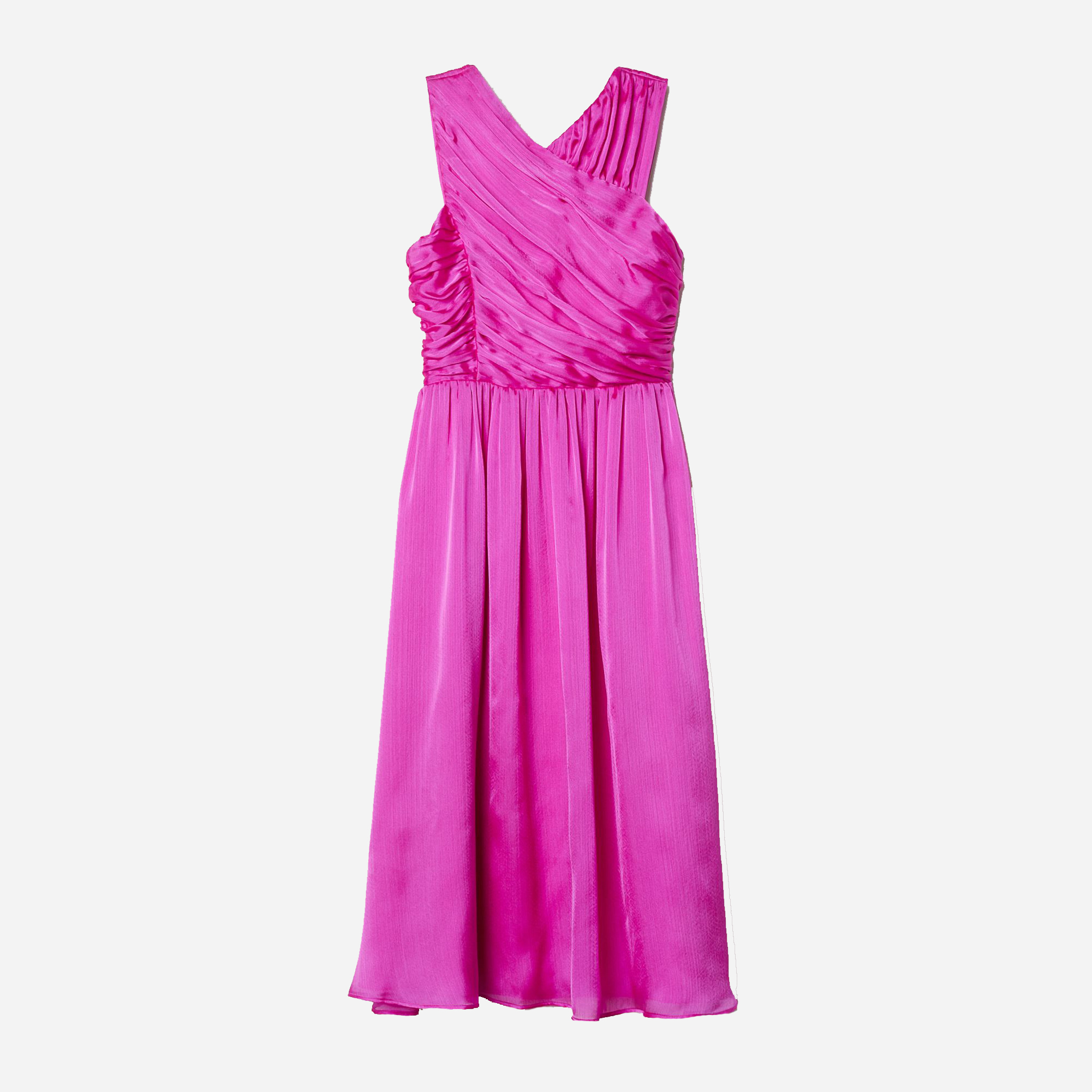 Акция на Сукня міді літня жіноча H&M 212-623745 32 Рожева от Rozetka