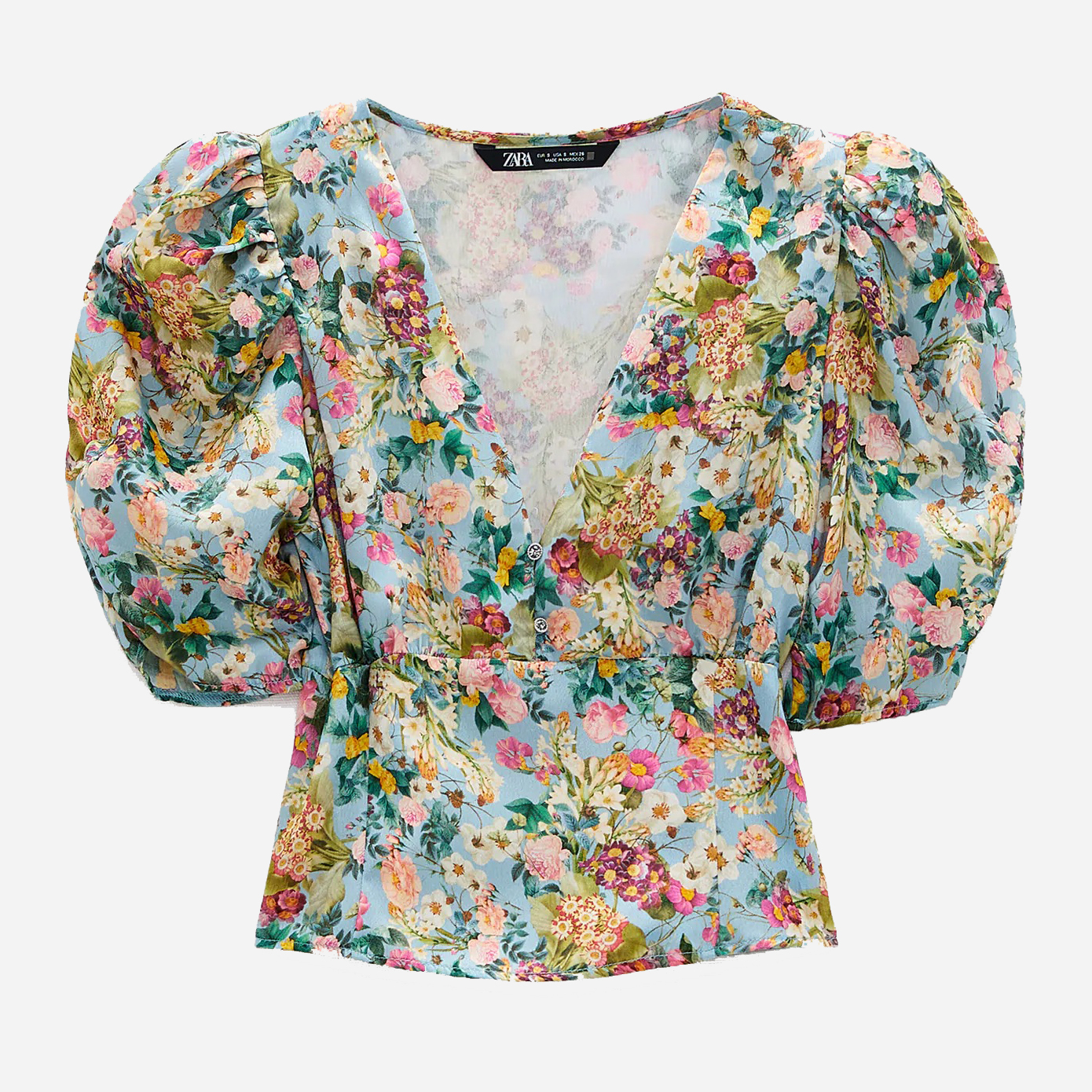 

Топ Zara 2769-254-330  Голубой, Топ Zara 2769-254-330 M Голубой