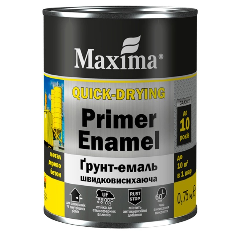 

Эмаль-грунт быстросохнущая Maxima Зеленая 45 кг