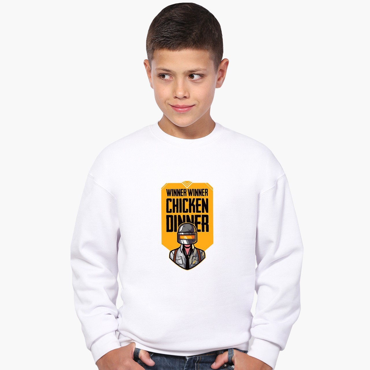 

Свитшот для мальчиков ПАБГ (PUBG) (9509-1182) 158-164 см Белый