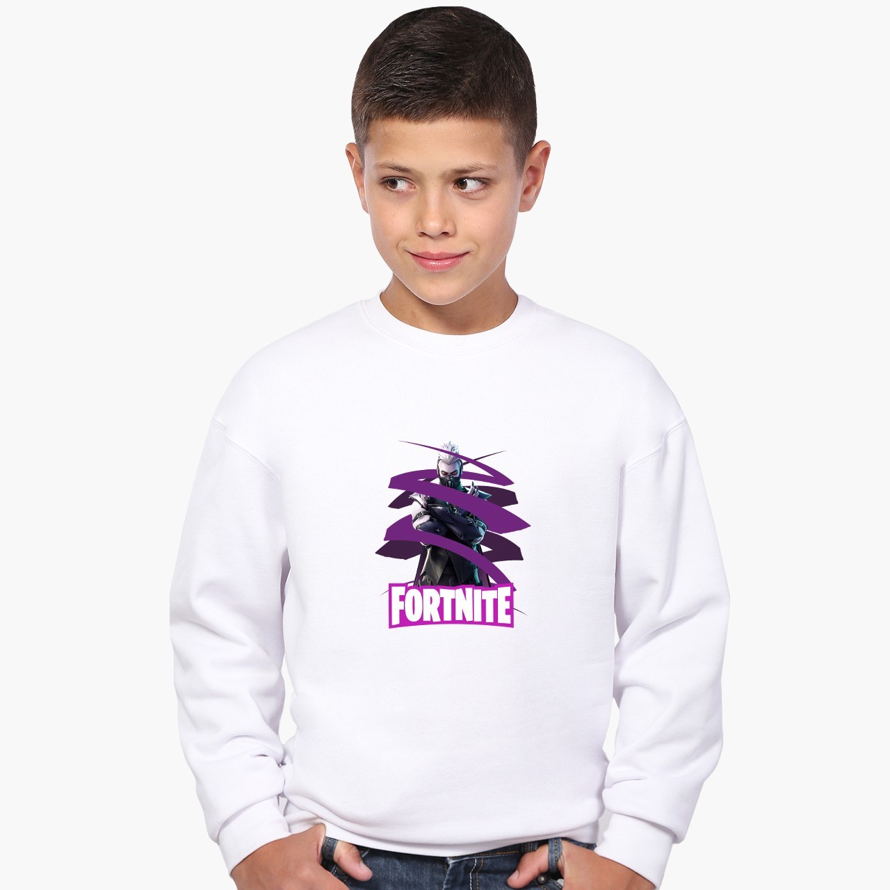 

Свитшот для мальчиков Фортнайт (Fortnite) (9509-1190) 122-128 см Белый