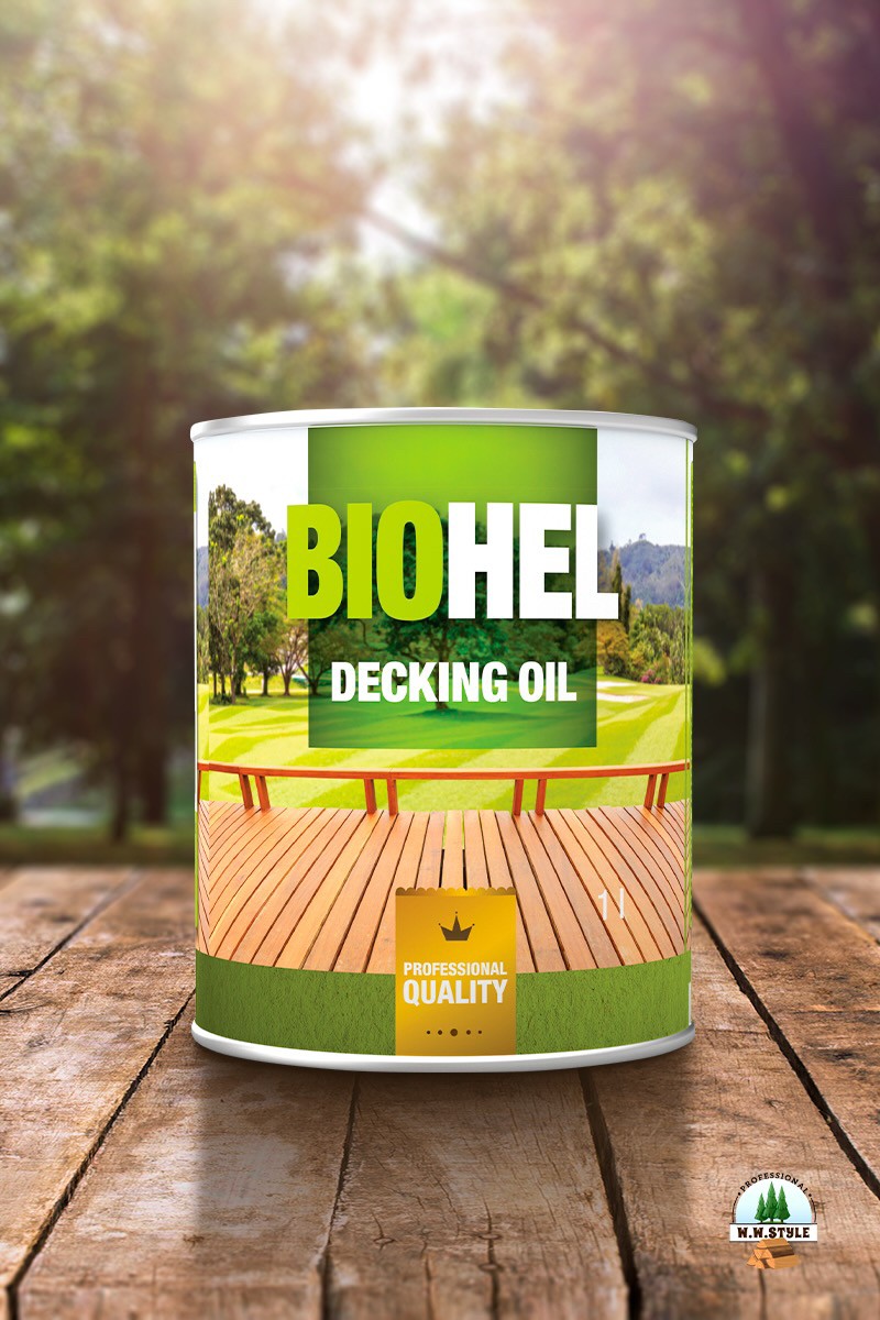 

Натуральное защитноое масло для террас HELIOS BIOHEL DECKING OIL 1L