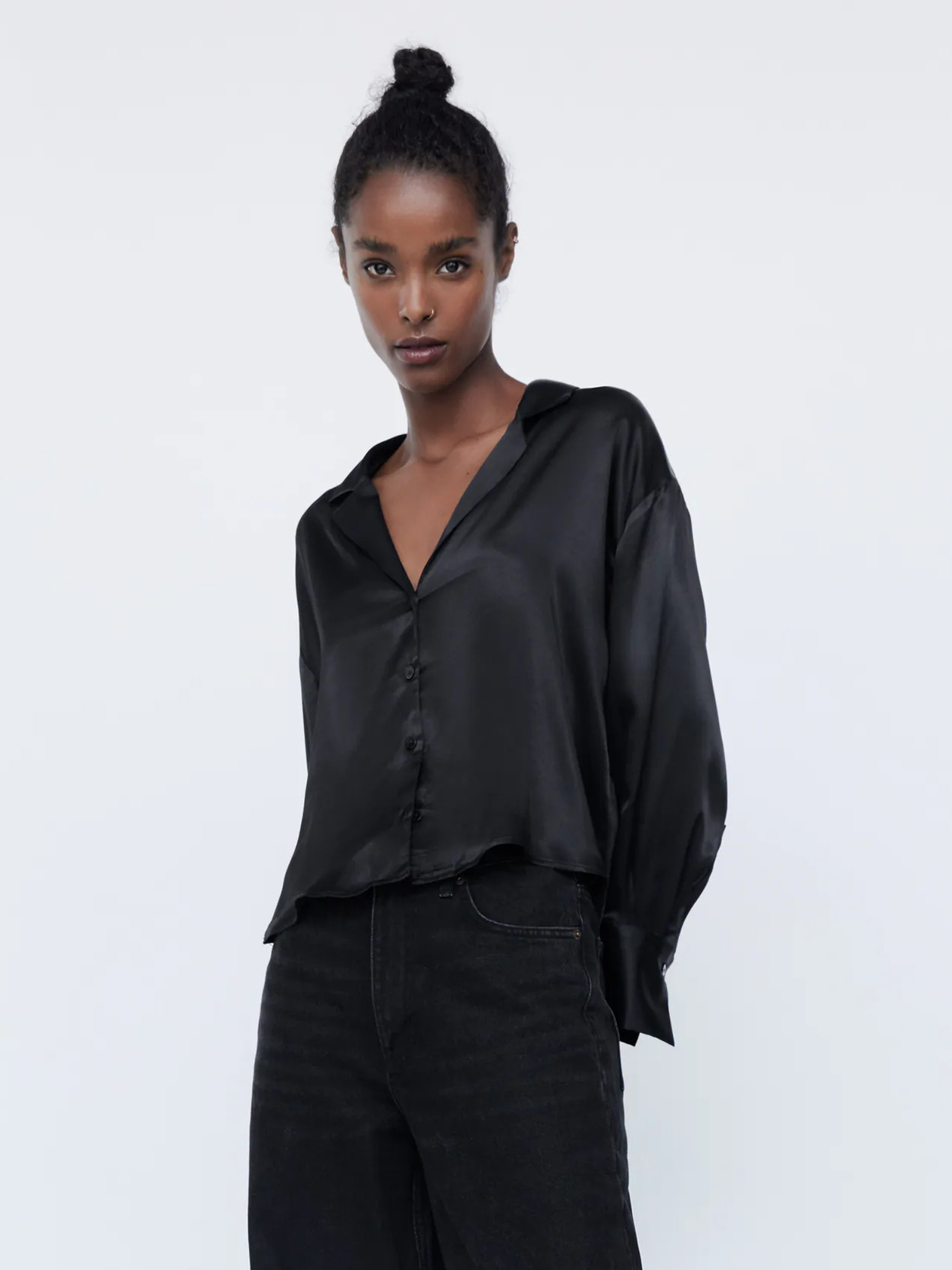 

Рубашка Zara 3067-932-800  Черная, Рубашка Zara 3067-932-800 L Черная