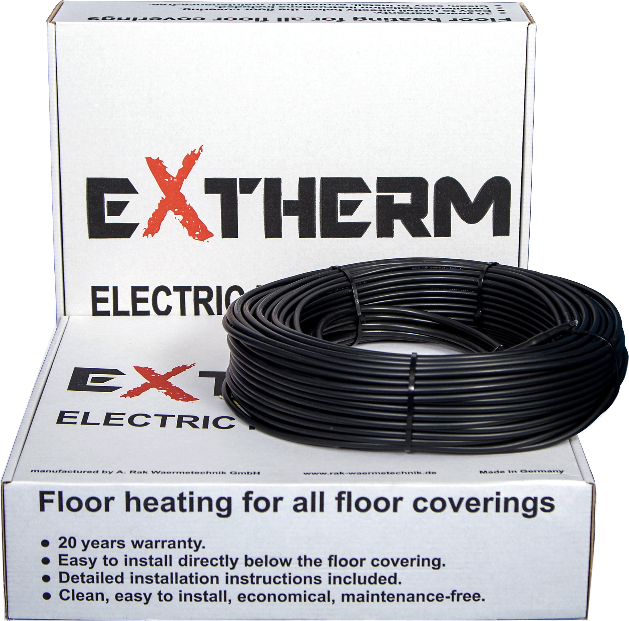 

Кабель нагревательный двужильный Extherm 300 Вт 64 м (ETT ЕСО 30-1920)
