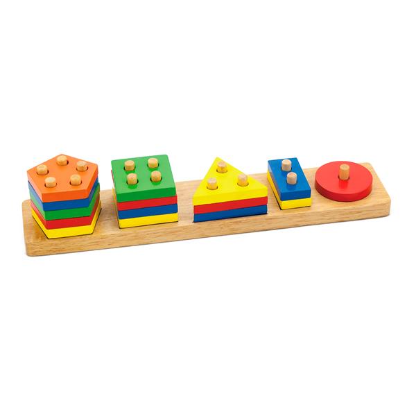 

Набор для обучения Viga Toys Геометрические фигуры сортер (58558)