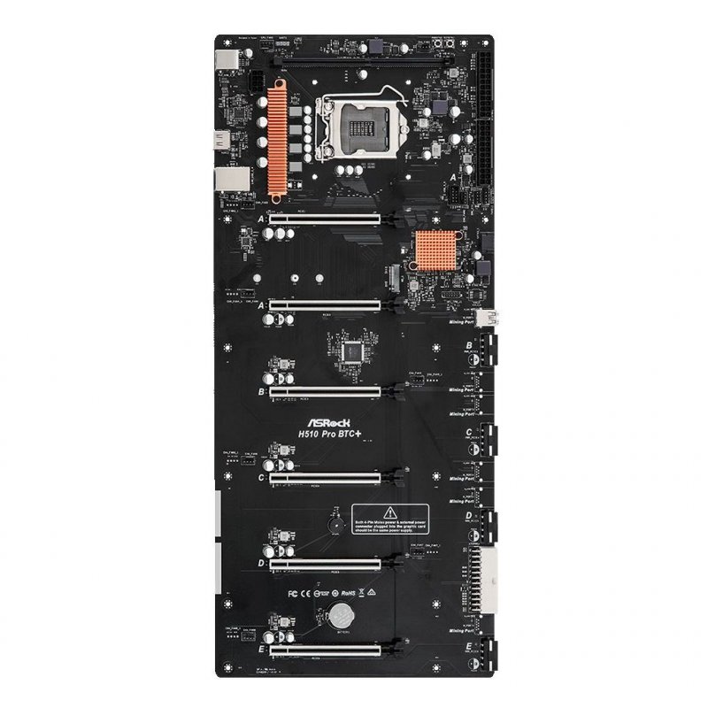 

Материнская плата ASRock H510PROBTC+ (H510 PRO BTC+)