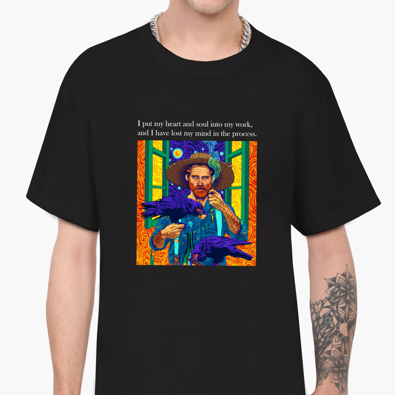 

Футболка мужская Винсент Ван Гог Ворон (Vincent van Gogh Raven) (9223-2961-3)  Черная, Футболка мужская Винсент Ван Гог Ворон (Vincent van Gogh Raven) (9223-2961-3) L Черная