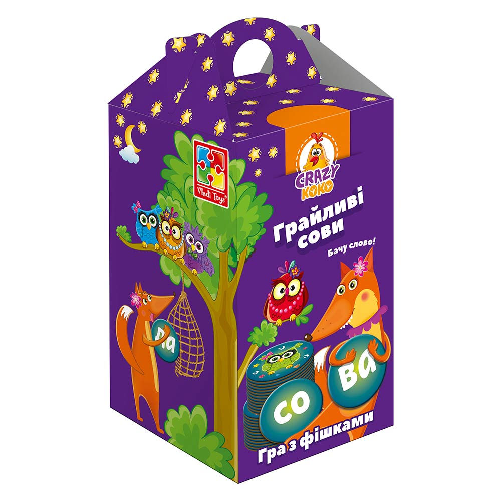 

Игра настольная Vladi Toys Безумные совы Вижу слово Укр (VT8033-04)